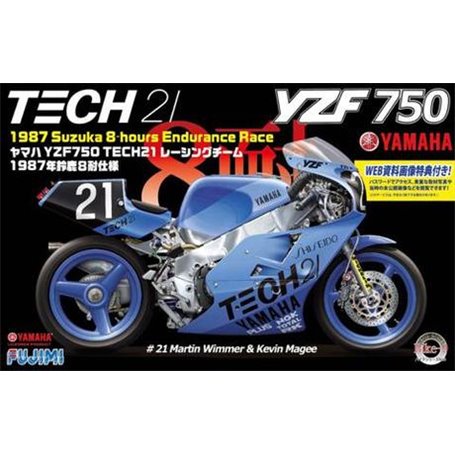 Fujimi 141329 1/12 BIKE9 YZF750 Tech21 Racing Team 1987 Suzuka 8-hours Endurance Race