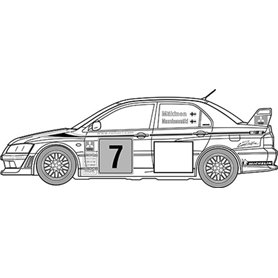 Fujimi 047669 1/24 ID-311 Lancer Evolution VII WRC Rally Model