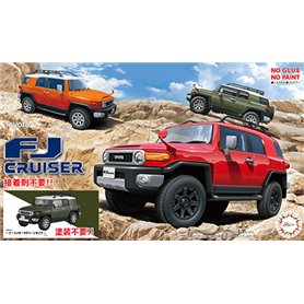 Fujimi 1:24 Toyota FJ Cruiser - TWO TONE DARK GREEN TYPE - NO GLUE/PAINT
