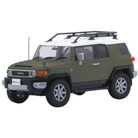 Fujimi 1:24 Toyota FJ Cruiser - TWO TONE DARK GREEN TYPE - NO GLUE/PAINT