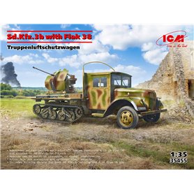 ICM 1:35 Sd.Kfz.3b Flak 38 Truppenluftschutzwagen