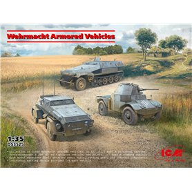 ICM 1:25 WEHRMACHT ARMORED VEHICLES - Sd.Kfz.251/1 + P.204(f) + Sd.Kfz.247 Ausf.B