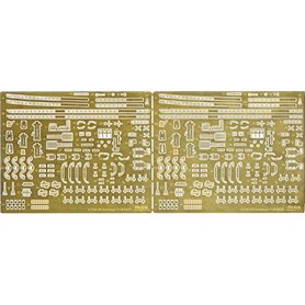 Fujimi 116983 1/700 G-up No 121 Genuine Photo-Etched Parts for Kan Next Yukikaze/Isokaze