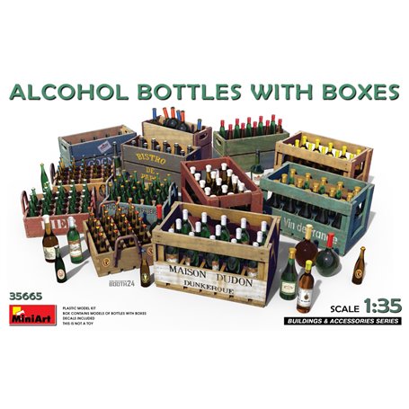 Mini Art 1:35 ALCOHOL BOTTLES W/BOXES