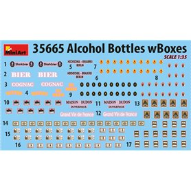 Mini Art 1:35 ALCOHOL BOTTLES W/BOXES