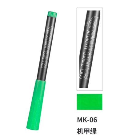 DSPIAE MK-06 Mecha Green Soft Tipped Marker Pen (56128)