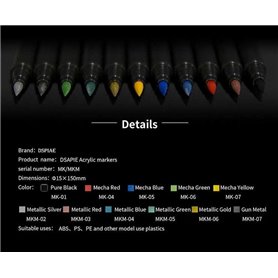 DSPIAE MK-06 Mecha Green Soft Tipped Marker Pen (56128)