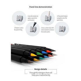 DSPIAE MK-07 Mecha Yellow Soft Tipped Marker Pen (56129)
