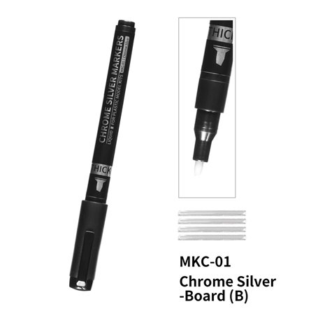 DSPIAE MKC-01 Chrome Silver Marker Pen THICK (56973)