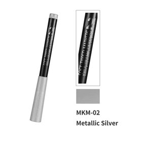 DSPIAE MKM-02 Acrylic Metallic Silver Soft Tipped Marker (56110)