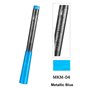 DSPIAE MKM-04 Metallic Blue Soft Tipped Marker Pen (56112)