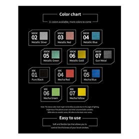 DSPIAE MKM-02 Acrylic Metallic Silver Soft Tipped Marker (56110)