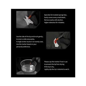 DSPIAE MKM-02 Acrylic Metallic Silver Soft Tipped Marker (56110)