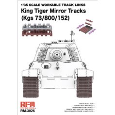 RFM 1:35 Ruchome gąsienice do Pz.Kpfw.VI King Tiger - MIRROR TRACKS