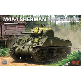 RFM 5119 M4A4 Sherman with Workable Tracks & Metal Barrel