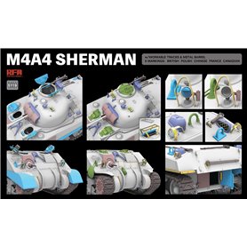 RFM 5119 M4A4 Sherman with Workable Tracks & Metal Barrel