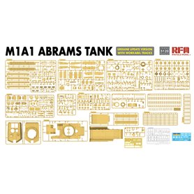 RFM 5120 M1A1 Abrams Tank Ukraine Update Version with Workable Tracks