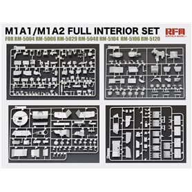 RFM 5121 M1A1/M1A2 Abrams Tank Full Interior Set (Without Tank Kit)