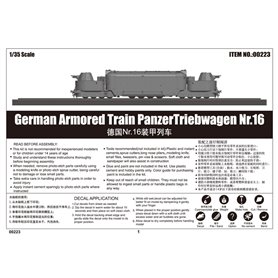 Trumpeter 1:35 Panzertriebwagen Nr.16 - GERMAN ARMORED TRAIN