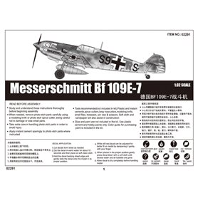 Trumpeter 1:32 Messerschmitt Bf-109 E-7