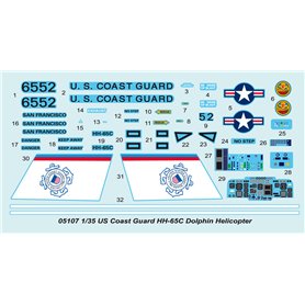 Trumpeter 05107 US Coast Guard HH-65c Dolphin