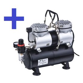 Kompresor TC-30T 2-tłokowy + zbiornik 3,0l – OUTLET