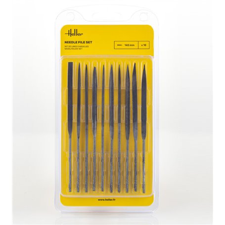 Heller 99004 Needle File Set (10 Pieces)