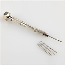 Heller 99019 Hand Drill With Five Drills (1, 1,2, 1,4, 1,5, 1,8 mm)