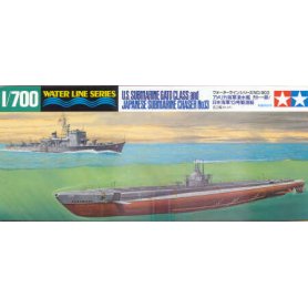 Tamiya 1:700 Submarine Gato class and No.13 destroyer 