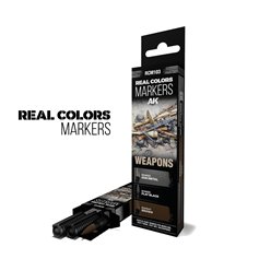 AK Interactive Zestaw markerów REAL COLORS MARKERS - WEAPONS COLORS