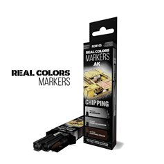 AK Interactive Zestaw markerów REAL COLORS MARKERS - CHIPPING COLORS