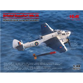 ICM 48315 Bristol Beaufort Mk.IA WWII British Torpedo Bomber