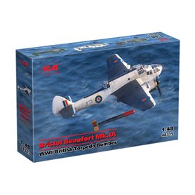 ICM 48315 Bristol Beaufort Mk.IA WWII British Torpedo Bomber