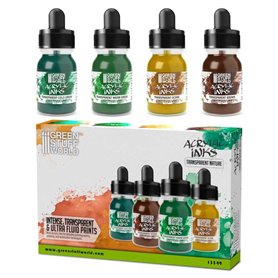 Acrylic Inks Set - Transparent Nature (x4)Acrylic Inks Set - Transparent Nature (x4)