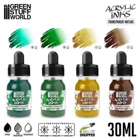 Acrylic Inks Set - Transparent Nature (x4)Acrylic Inks Set - Transparent Nature (x4)