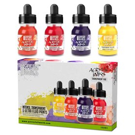 Acrylic Inks Set - Transparent Fire (x4)Acrylic Inks Set - Transparent Fire (x4)