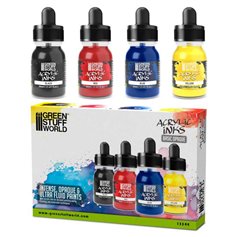 Acrylic Inks Set - Basic Opaque (x4)Acrylic Inks Set - Basic Opaque (x4)