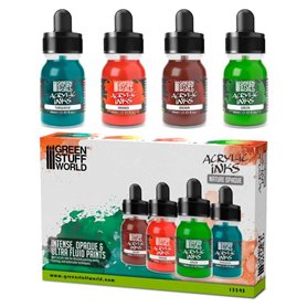 Acrylic Inks Set - Opaque Nature (x4)