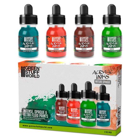 Acrylic Inks Set - Opaque Nature (x4)Acrylic Inks Set - Opaque Nature (x4)