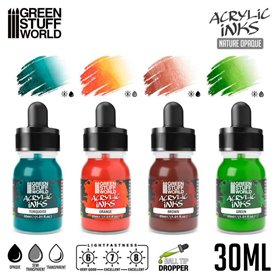Acrylic Inks Set - Opaque Nature (x4)Acrylic Inks Set - Opaque Nature (x4)