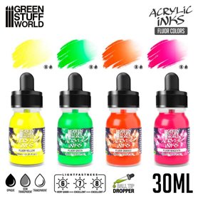 Acrylic Inks Set - Fluor (x4)Acrylic Inks Set - Fluor (x4)