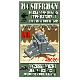 Toro 48026 1/48 M4 Sherman Early VVSS Bogies Type D37892 v.1 for Tamiya M4/M4A1 Kits