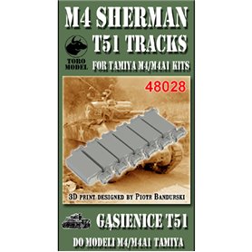 Toro 48028 1/48 M4 Sherman T51 Tracks for Tamiya M4/M4A1 Kits