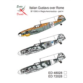 Exotic Decals 48028 Italian Gustavs over Rome Bf 109G in Regia Aeronautica - Part 4