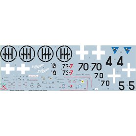 Exotic Decals 48028 Italian Gustavs over Rome Bf 109G in Regia Aeronautica - Part 4