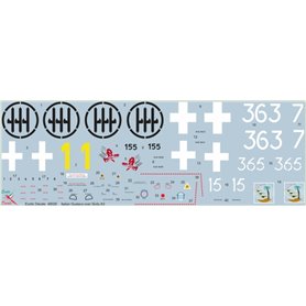 Exotic Decals 48026 Italian Gustavs over Sicily 2 Bf 109G in Regia Aeronautica - Part 2