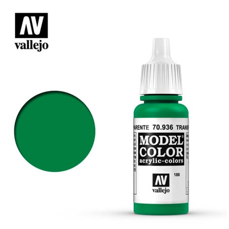 Vallejo Model Color 188. Green Transparent 70936 