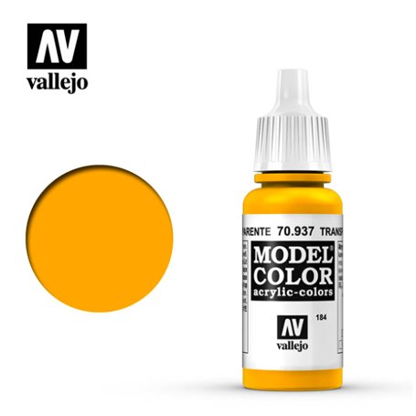 Vallejo Model Color 184. Yellow Transparent 70937