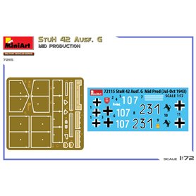 Mini Art 1:72 Sturmhaubitze StuH.42 Ausf.G - MID PRODUCTION