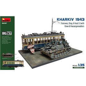 Mini Art 36067 Kharkiv 1943 Tramway, StuG III Ausf G. w/ Crew & Panzergrenadiers Big Set